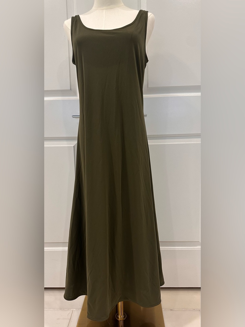 Ralph Lauren Olive Green Sleeveless Maxi Dress